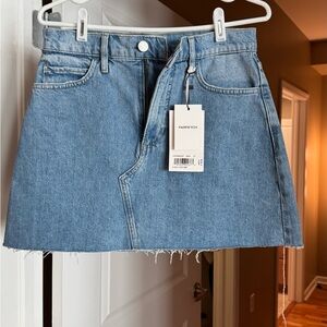 Frame Denim Classic Blue Mini Skirt